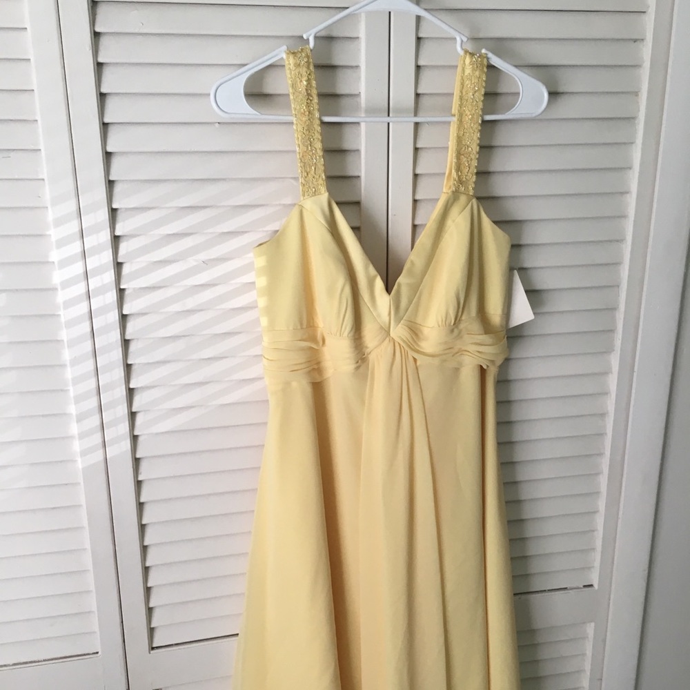 Yellow David’s Bridal Dress